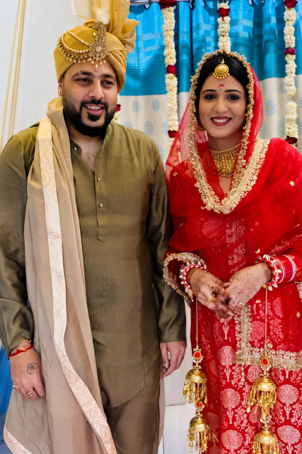 Badshah and Isha Rikhi wedding photo